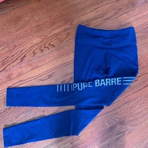 Navy and Gold Pure Barre Leggings